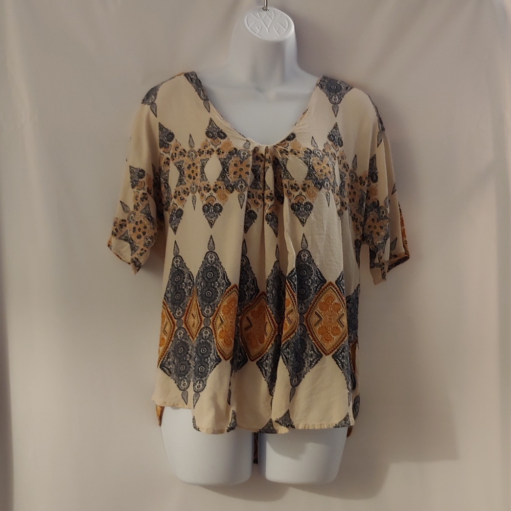 Women's B Collection By Bobeau Tan Shirt, M